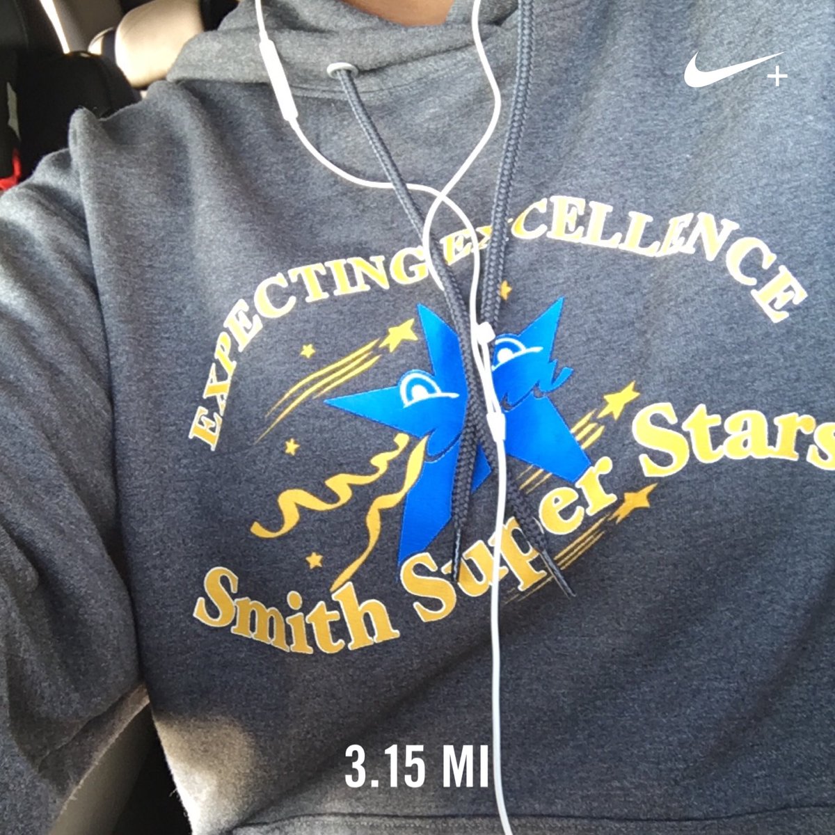 ctrtcarla's tweet photo. I’m rocking my SuperStar gear today. #coolrun https://t.co/XjNyI2MMZ6