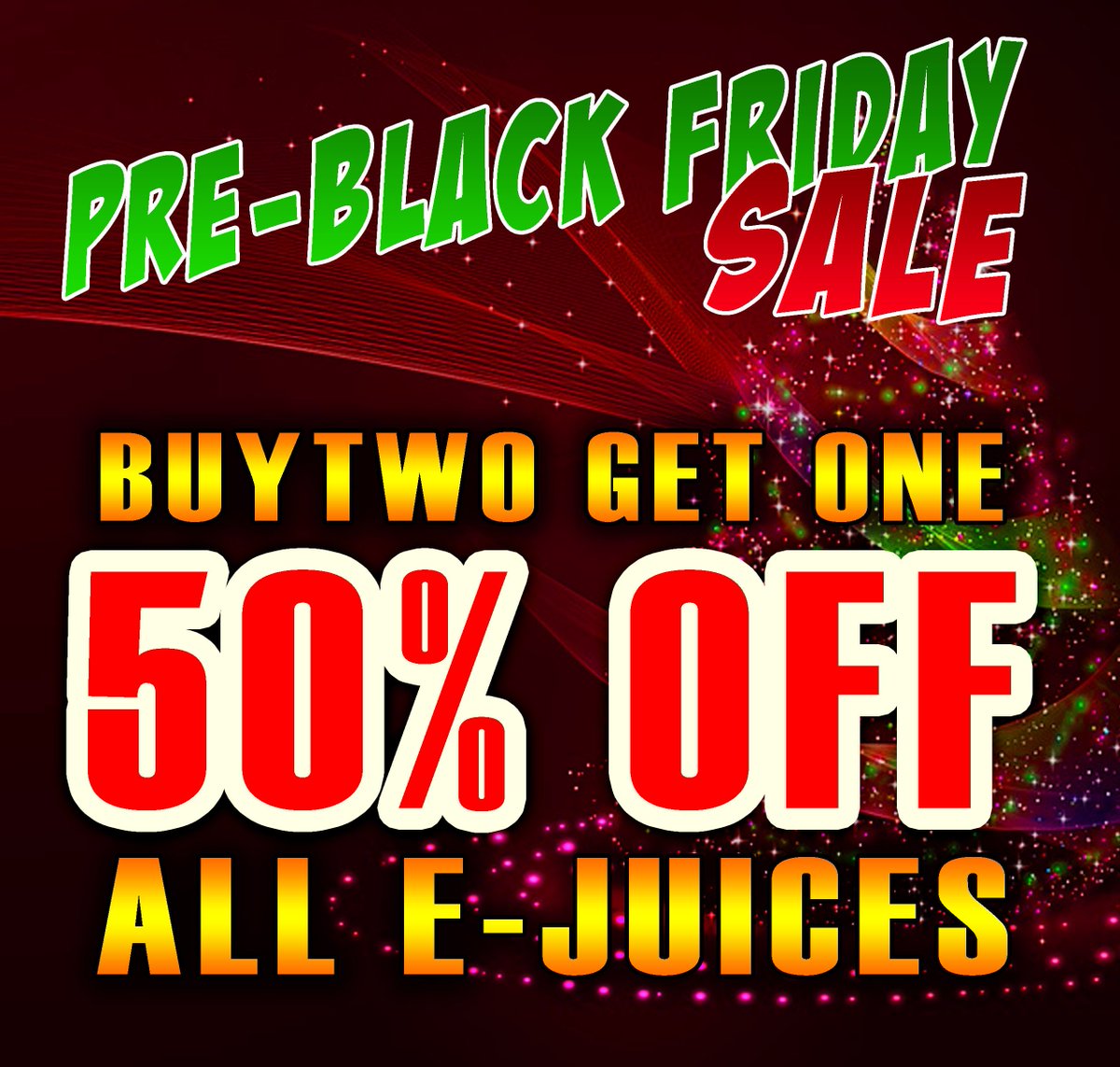 beachnvape's tweet photo. PRE BLACK FRIDAY JUICE SALE!!! COME CHECK IT OUT!#vape #vapeon #vapor #vaporwave #vaper #mods #tanks #ecig #vapes #vaping #vapingcommunity #vapehooligans #vapelove #vapeporn #rdas #rdtas #boxmods #vapenation #vapesociety #vapeaddict #eliquids #eliquid #vapedaily #vapetricks https://t.co/etRbhBe30n