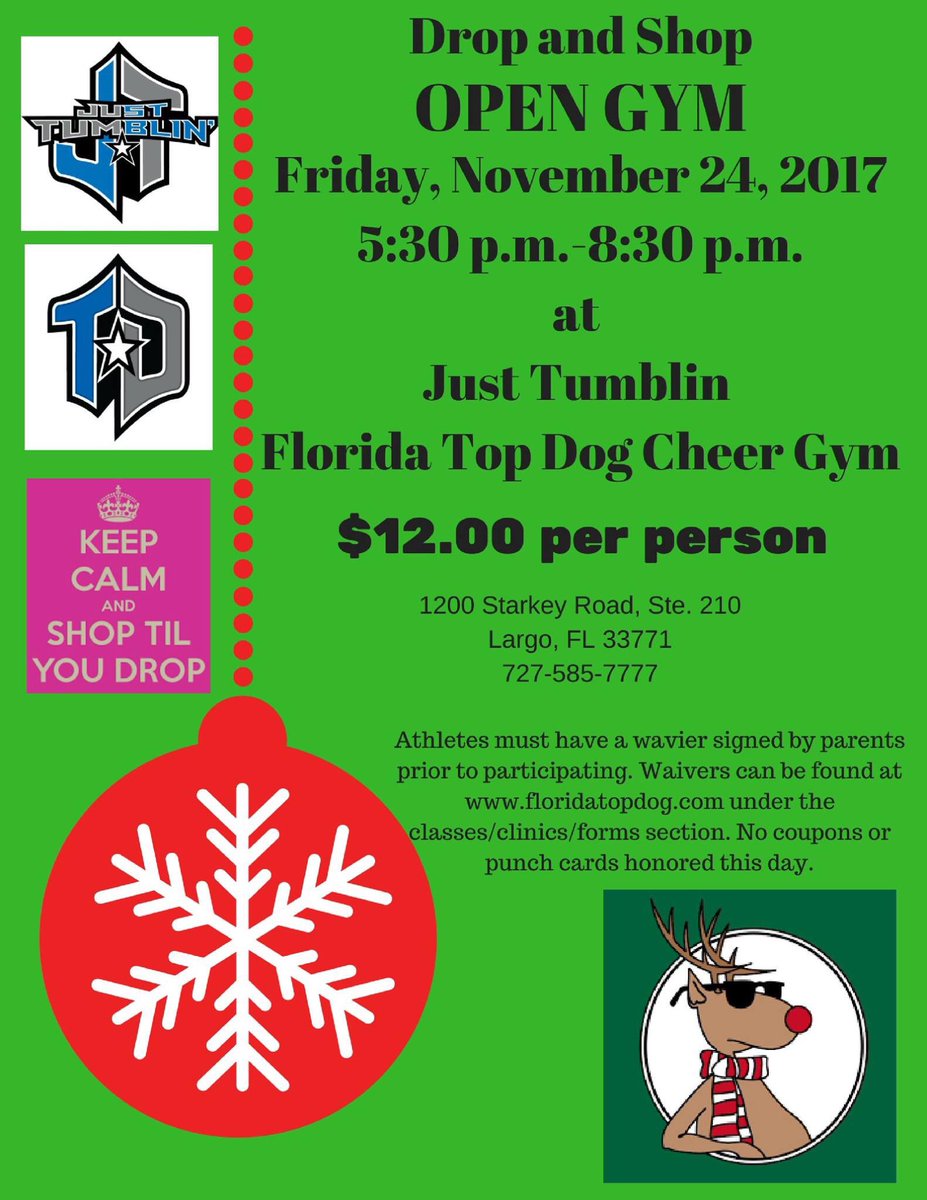 Don't miss out on our annual DROP &amp; SHOP open gym this Black Friday! 🖤