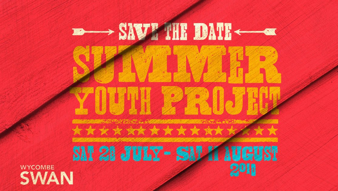 WSYouthProjects's tweet photo. Yer eyes will pop! @wycombeswan SYP dates for 2018 are Sat 28 July - Sat 11 August ‼️ https://t.co/pC3O0eVNnC