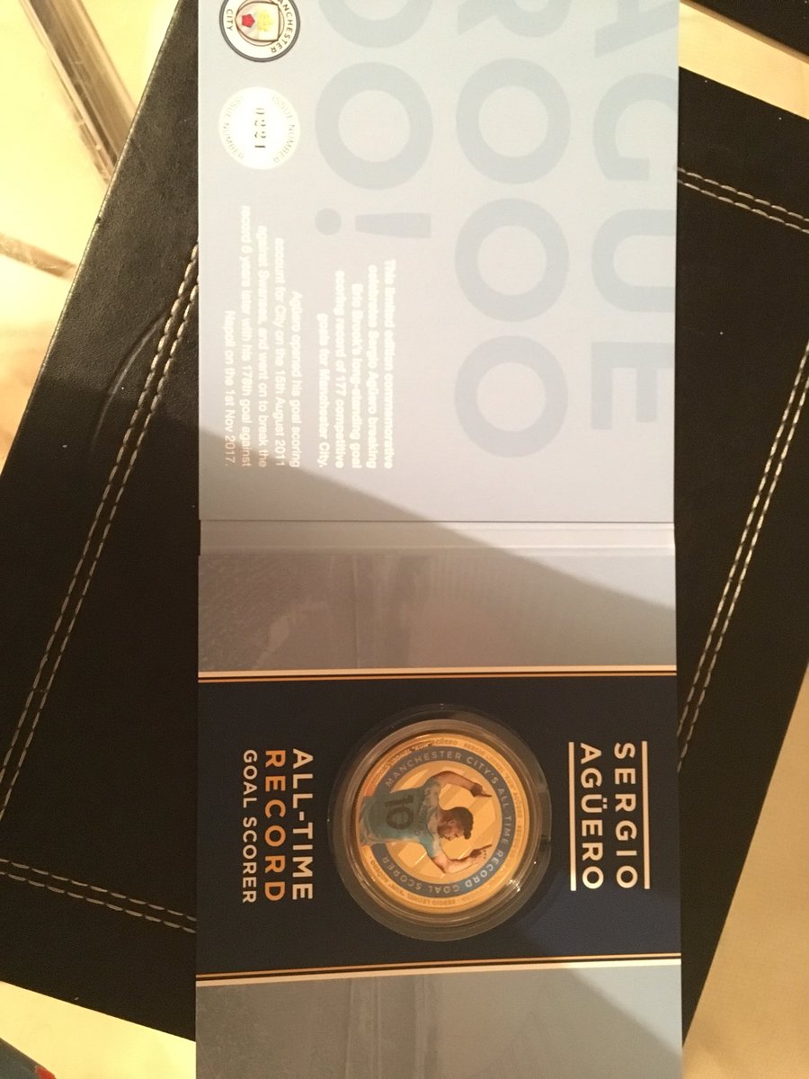kieren_rodgers's tweet photo. This came today. 1180 made and I have 1 a true hero for @ManCity and may the goals continue to flow. @aguerosergiokun #ManchesterLovesYou #BlueMoon #GoalMachine #178 https://t.co/XfJcL6SBl1