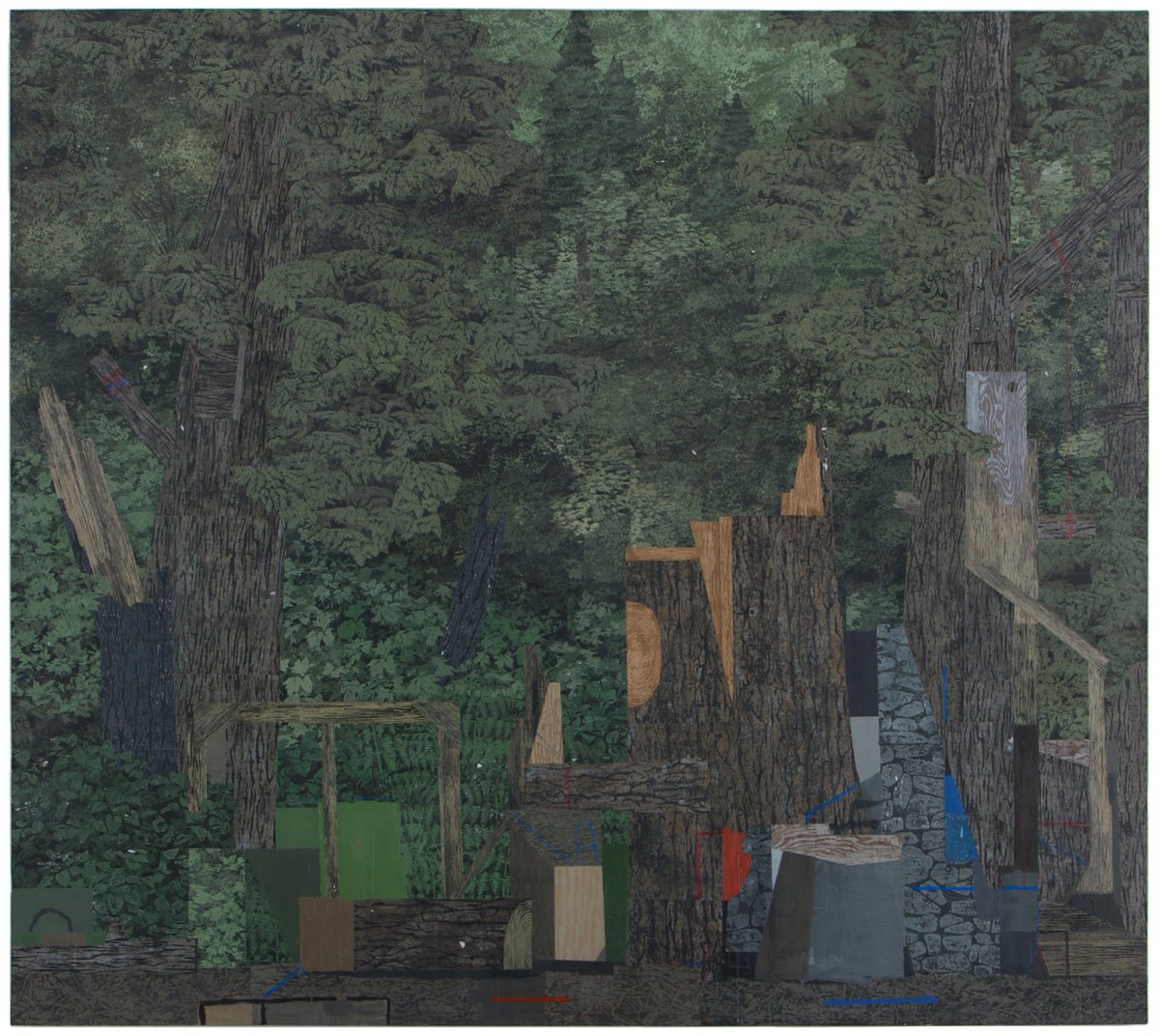 TangMuseum's tweet photo. "‘Wilderness Painting’ is an erratic and enveloping collage that confronts viewers with the destructive relationship between humans and natural world..." Read a response to this #WhitingTennis by Geoffrey Greene '18 #TangCollectiveCatalog #TangCollection https://t.co/fDOVbyp73D https://t.co/zTX7ahQ95p