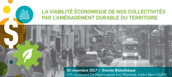 .<a href="/VivreenVille/">Vivre en Ville</a> organise le 30 novembre un colloque à la <a href="/_BAnQ/">BAnQ</a> sur la viabilité économique de nos collectivités par l'aménagement durable du territoire. vivreenville.org/notre-travail/…