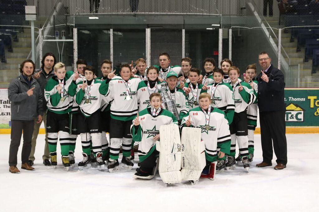 PEPHockey's tweet photo. Congrats to the PEP trained St. Thomas Minor Bantam A for winning The Boston Pizza Cup in St. Thomas this past weekend. This was their second tournament win of the season! #rethinkyourtraining #hometownhockey https://t.co/66HRoKeJf0
