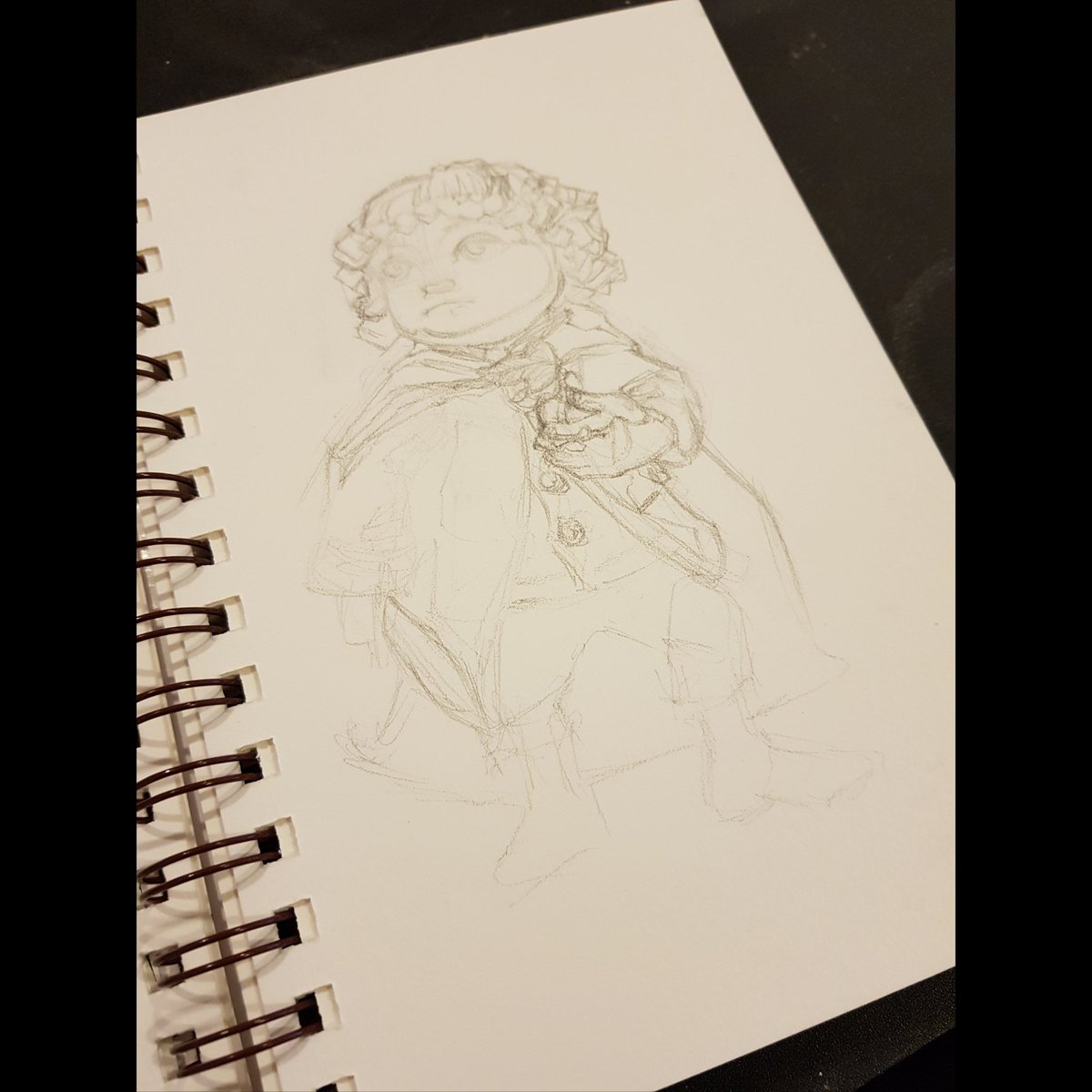 LordMattKatz's tweet photo. Day 343/365 drawing another epic mini #epicmini #weta #wetaworkshop #lotr #lordoftherings #frodo #hobbit #tolkien #jrrtolkien #middleearth #NewZealand #dailydraw #dailysketch #fantasy #artofinstagram #hashtagsforlikes #instagood #illustration #art #collectable #pencilsketch https://t.co/AdyvQ26tVE