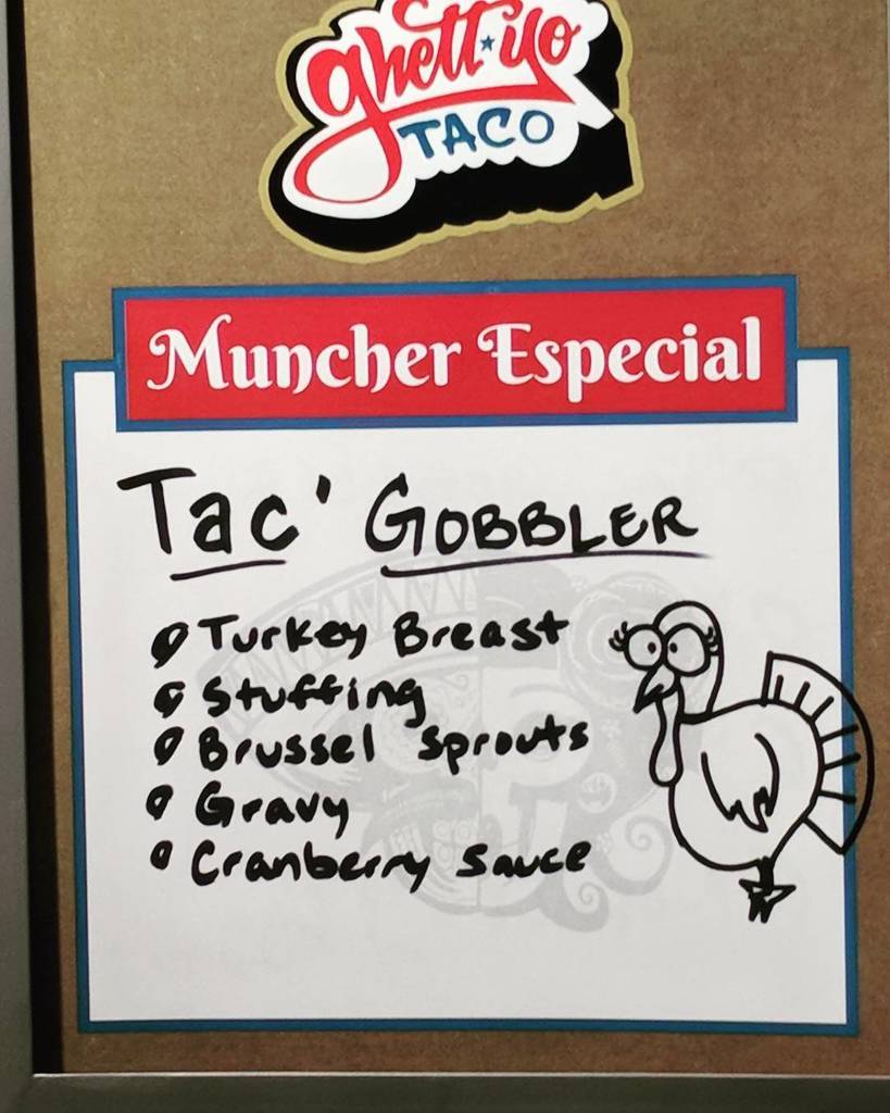 idzyns's tweet photo. Going to try out the #thanksgiving #taco 
Will this be a new tradition? I don't know.
#chandleraz @ghettyotaco #ghetto #ghettyo https://t.co/4ZbydAeudQ https://t.co/6QtahWoNfo