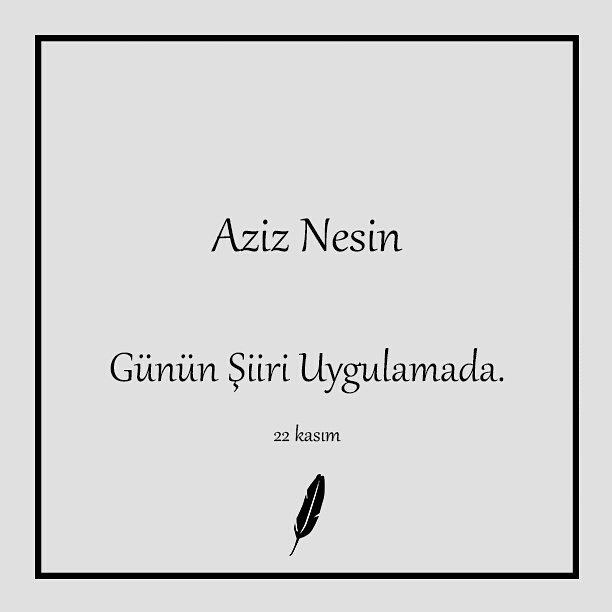 birkuplesiirapp's tweet photo. "Dünyaların en iyi babası benim babamdır.
Düşmandır düşüncelerimiz,
Dosttur ellerimiz.
..."
#aziznesin
Günün şiiri #birkupleşiir mobil uygulamada.
#şiir https://t.co/Yk1GO5Xpoo