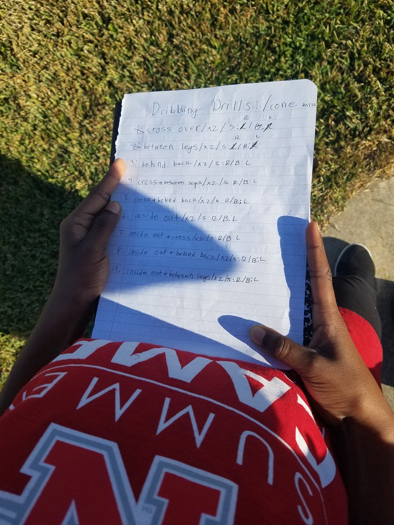 JourneeDemwai's tweet photo. Self initiative!!.. Wrote out her own drills! #derermined #proudofher https://t.co/OrukAmB8pt