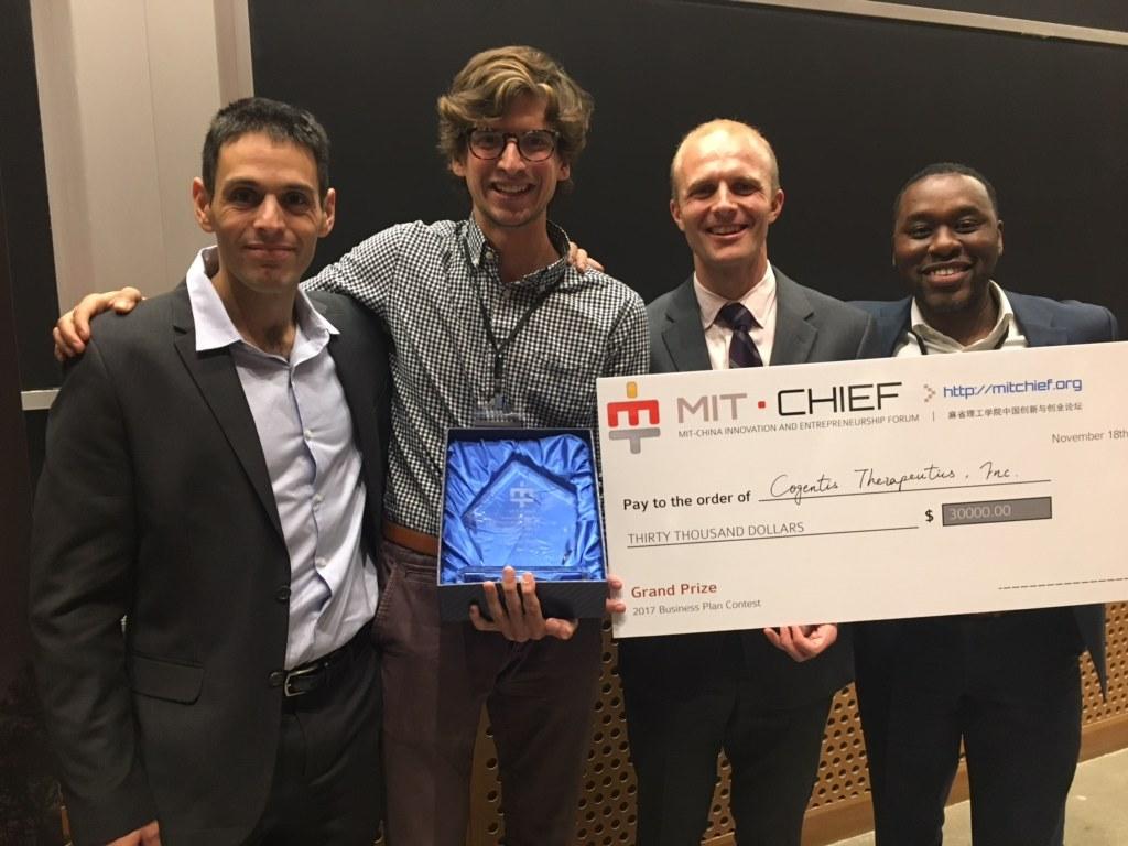 CogentisTx's tweet photo. Just returned from @chiefmit Business Plan Contest as overall winners with a Grand Prize of $30k. The prize money and connections made will help to accelerate our vision of bringing a cure to patients and families suffering from #Alzheimers and other #neurodegenerative diseases. https://t.co/G6VGHkMYcJ