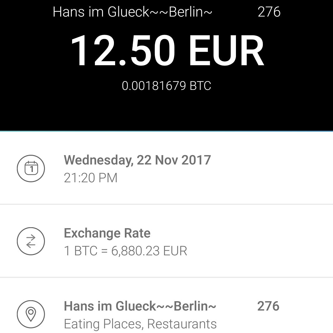 sbley's tweet image. Paid my first burger 🍔 in Bitcoin with @tenxwallet VISA card 😀