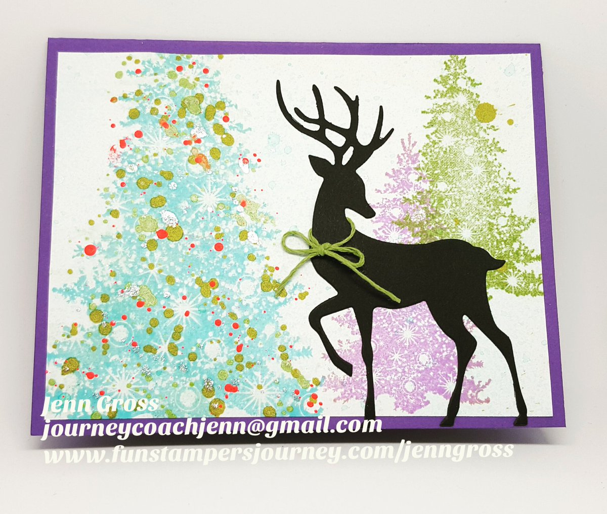 FSJourneyCoach's tweet photo. #FunStampersJourney #holidaycards festive and fun nontraditional colors https://t.co/30E5gA7QOP