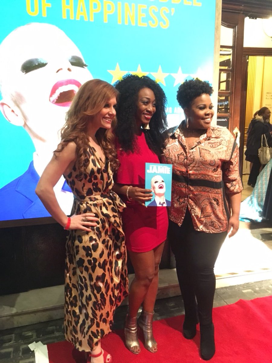 Beverleyknight's tweet image. #Intervaltime #LeadingLadies on the red carpet for @jamiemusical and let me tell you, it is FABULOUS! ❤️🙌🏾 @msamberpriley @cassidyjanson @dangsells @jamieandfifi #Drag #Beauty #BeYou