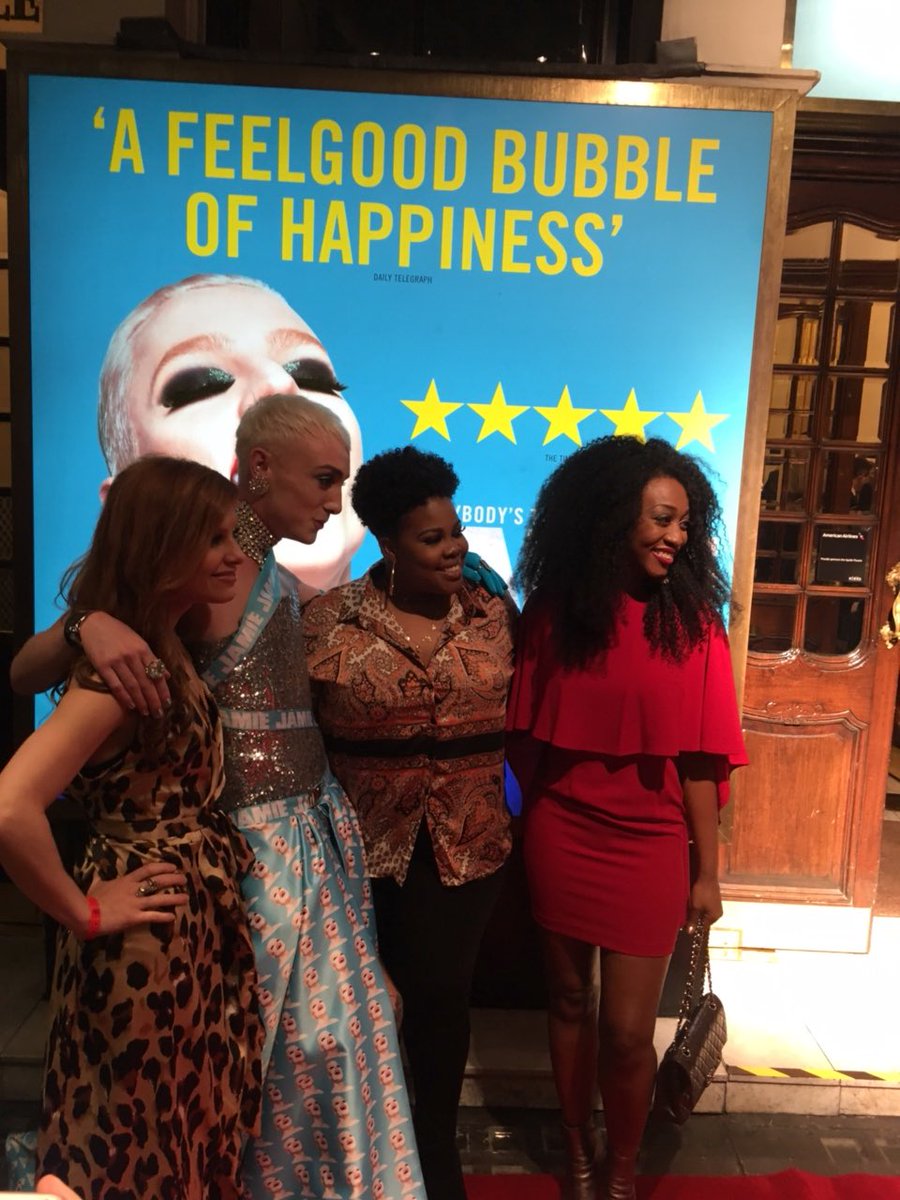 Beverleyknight's tweet image. #Intervaltime #LeadingLadies on the red carpet for @jamiemusical and let me tell you, it is FABULOUS! ❤️🙌🏾 @msamberpriley @cassidyjanson @dangsells @jamieandfifi #Drag #Beauty #BeYou