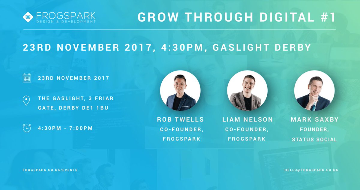 RobTwellsUK's tweet photo. One day to go to our event!!
Get up to speed in the ever-changing world of digital marketing by attending our Grow Digital Event! https://t.co/g0EP7ZerYp
Look forward to seeing you there #EventSpark https://t.co/vLADfABGlR