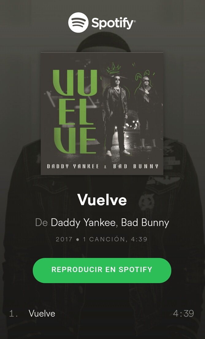 DymfcGdl1's tweet photo. Dale play en @Spotify #Vuelve @daddy_yankee #Trap #DY tiene todos los estilos @MaynaNevarez @ClubBarrioFino https://t.co/JlGnQSUHtq