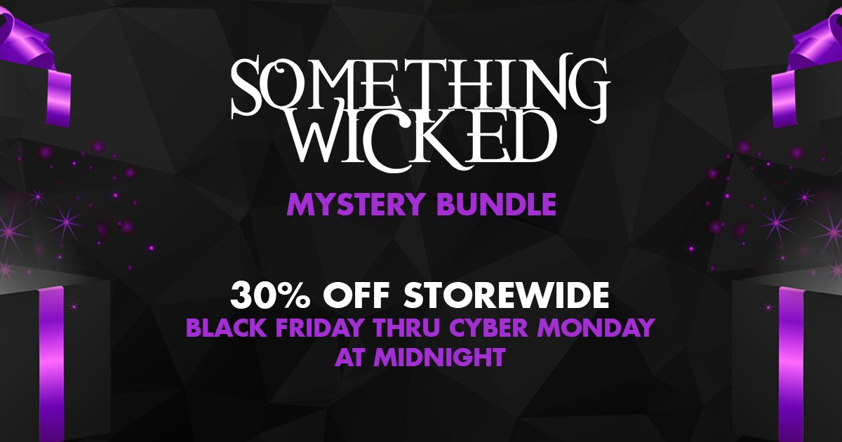 We're running a #Wicked deal all weekend.. enjoy 30% off all #SomethingWicked merch, including an exclusive mystery bundle 👀  Now thru Cyber Monday! hive.co/l/swfmerch1