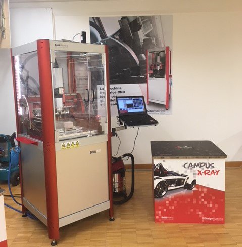 SolidCAMItalia's tweet photo. La nostra #SolidMILL è pronta per la terza tappa del #CampusXray! Vi aspettiamo domani al Polo Tecnologico di Tecnologia e Design! 
#THE3DGROUP #SW2018 https://t.co/GLIie1ul30