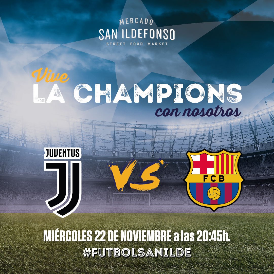 MSanIldefonso's tweet photo. El mejor lugar para disfrutar del #futbol es #SanIlde. Hoy #JuventusBarca a las 20:45 ⚽ . #Champions #ChampionsSanIlde https://t.co/TGRYp56Kq3