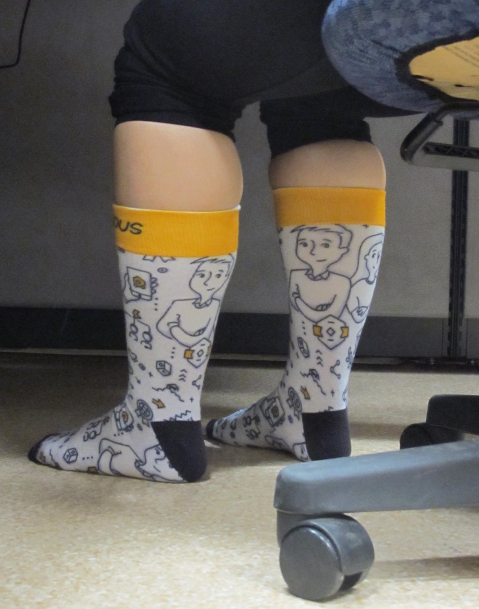 ebook_foundry's tweet photo. Thanks @eCampusOntario for all the socks and talks at #TESS17! So many new things to be excited about in #edtech https://t.co/aB4T5IyIBV
