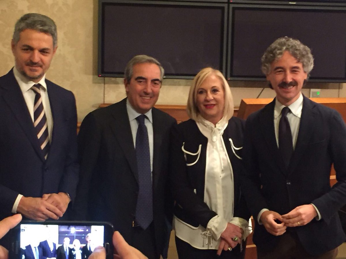 Industria della calzatura e Made in Italy. La presidente di Assocalzaturifici Pilotti con il vice presidente del Senato Gasparri ed il senatore Verducci