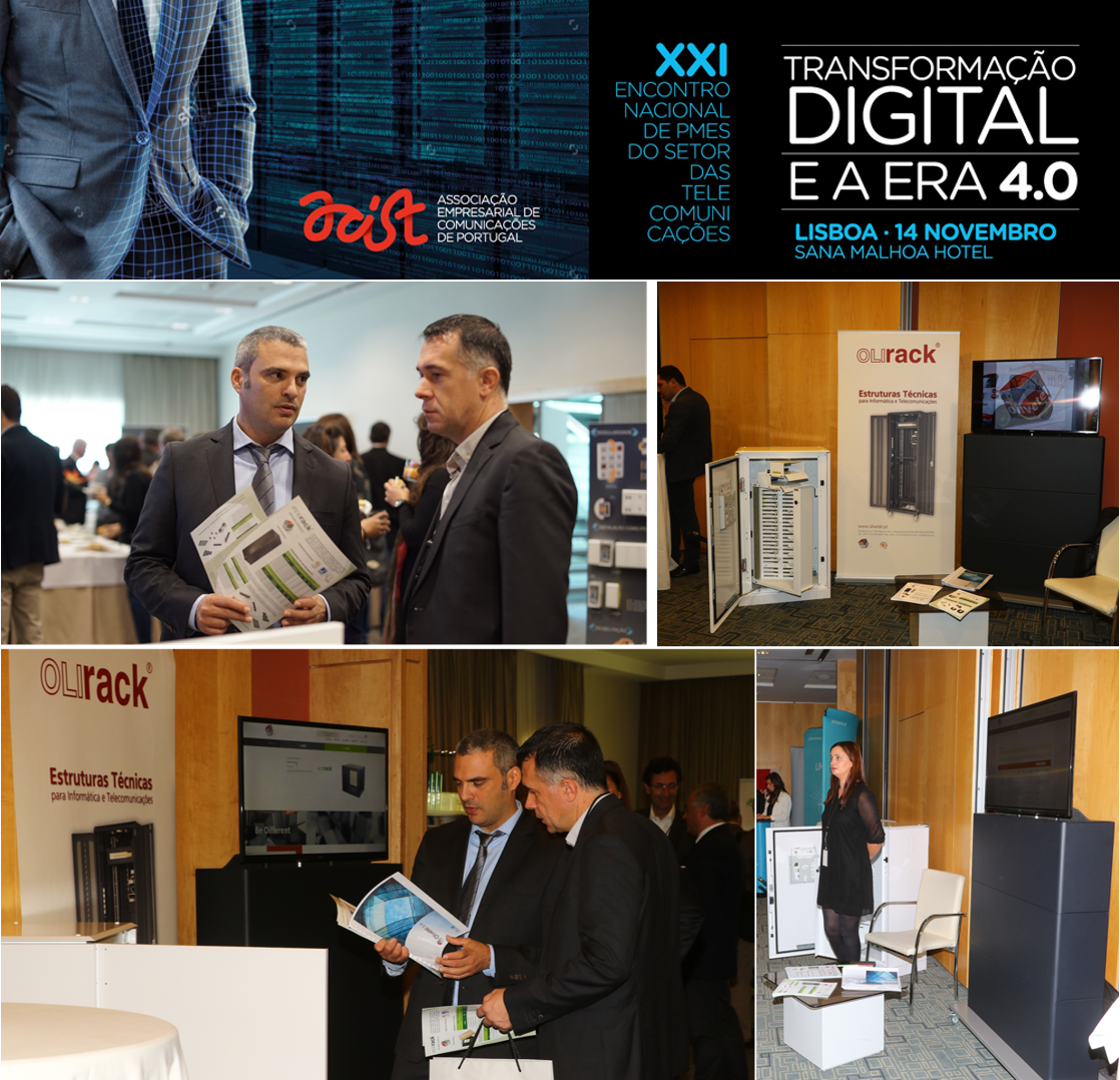 OlivetelSa's tweet photo. A Olivetel marcou presença como expositor no XXI Encontro Anual de PME`s do Sector das Telecomunicações organizado pela ACIST - Associação Empresarial de Comunicações de Portugal. #olivetel #olirack https://t.co/175zKJq8ZF