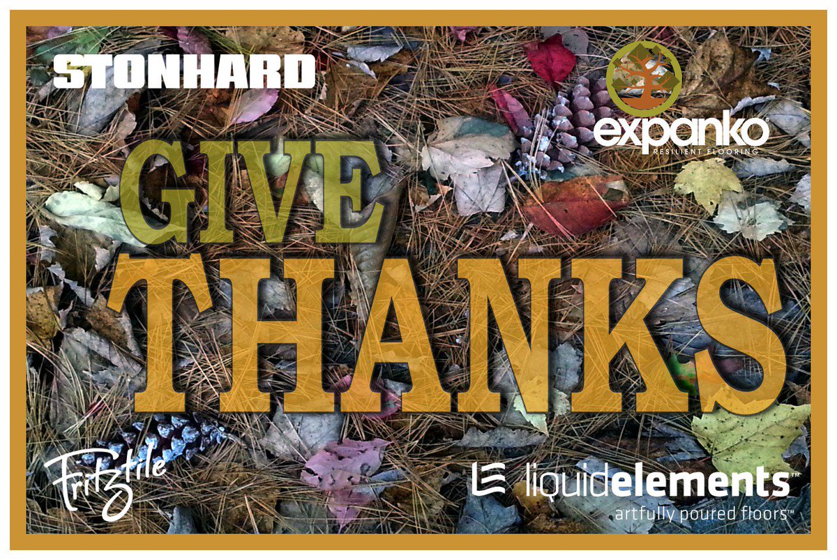 Stonhard's tweet photo. We give thanks for our employees, teams, partners, and clients throughout the U.S. and the world. #HappyThanksgiving from The Stonhard Group! https://t.co/qZEceJs64D