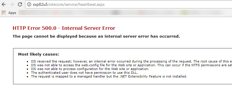 SitecoreHacker's tweet image. Bug: @Sitecore Heartbeat.aspx page returns 500 Error #OldCode #BugReported sitecorehacker.com/2017/11/22/bug…