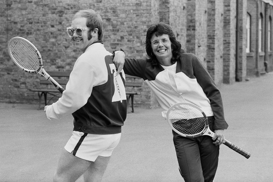 Happy Birthday Billie Jean King! Here she is with Elton John. 