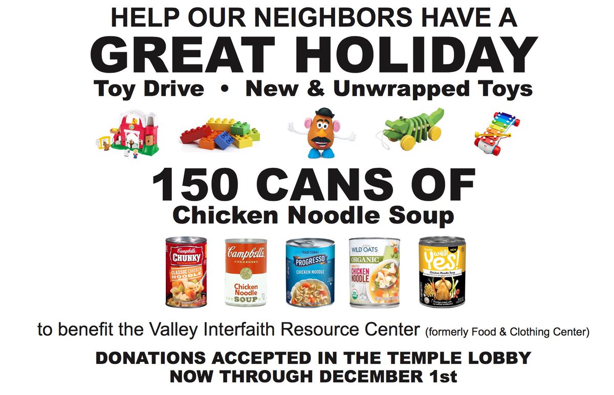 ValleyRS's tweet photo. While shopping for your family dinner, pick up some chicken noodle soup to help our neighbors in need. https://t.co/E1UxX3T6TS