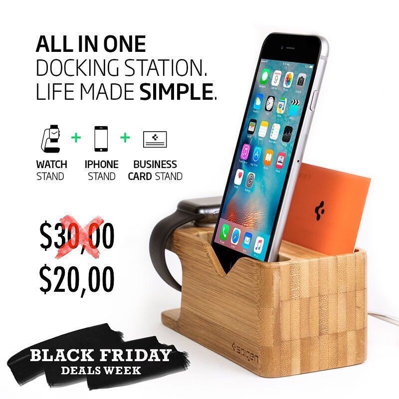 iServicesEC's tweet photo. Bambú Stand Spigen Inc. 🇺🇸
Ideal para poner a cargar tu iPhone & Apple Watch en el mismo lugar solo por nuestro Black Weekend consíguelo a $20 🚨 #iservicestore https://t.co/zGB0HNbkQT