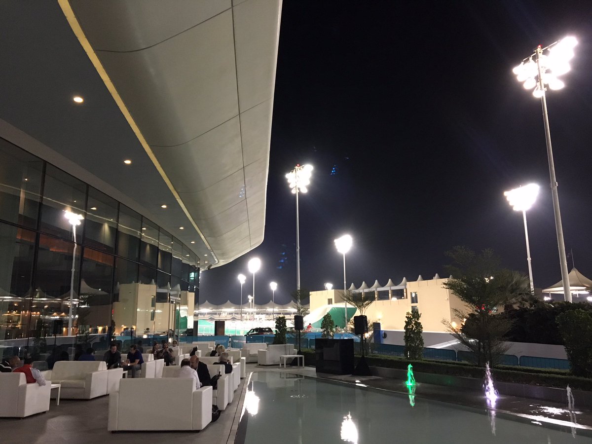 amalgamofficial's tweet photo. Getting settled into the lobby of the @YasViceroy Abu Dhabi and watching the world of F1 stroll by as the evening settles on the @ymcofficial Circuit. #AbuDhabiGP #720s #SF70 https://t.co/oBkNg2nlzZ