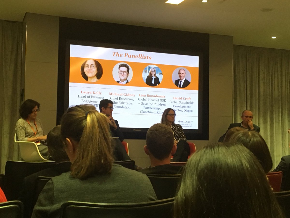EllaMMoffat's tweet image. Great discussion how private sector partnerships can support #sdgs as part of core business @DiageoGB @GSK @DFID_UK @FairtradeUK @PwC_UK #pwcidc2017