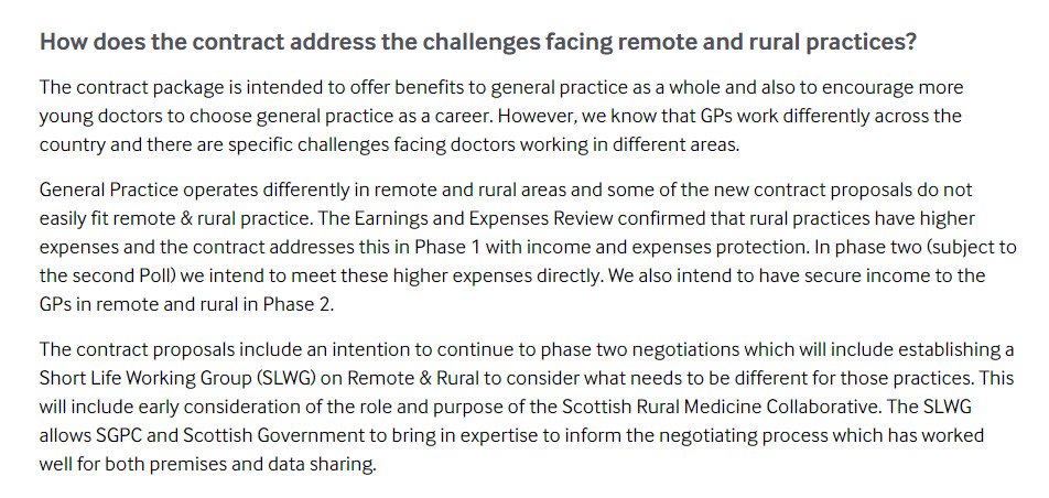 BMAScotland's tweet image. Updated #GPcontract FAQ on what it will mean for remote and rural practices bma.org.uk/collective-voi…