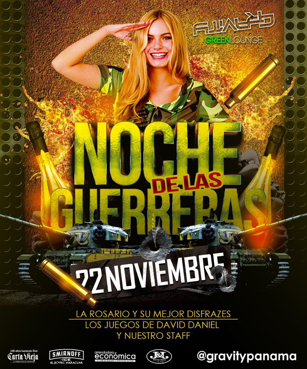 GravityPanama's tweet photo. #nochedelasguerreras @gravitypanama listas chicas ? open bar ,sangria shots, juegos y toda la diversion que y conocen a cargo de @larosario1009 y nuestro staff listo para atenderlas , no se lo pierdan ! https://t.co/4CN1HfrIPv