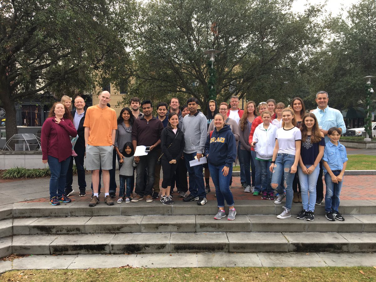 treksavannah's tweet photo. Fun Group from Gulfstream and their families enjoying a scavenger hunt in downtown Savannah today #scavengerhunts #savannah @SavChamber https://t.co/lXhhhDYLGj