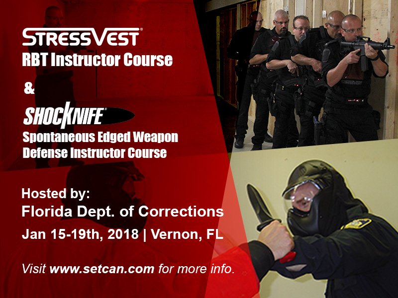 SetcanCorp's tweet image. Registration is open for the upcoming @Stressvest + #Shocknife instructor course hosted by @FL_Corrections.  Click here -&amp;gt; setcan.com/pdfs/regform_s… #RealityBasedTraining