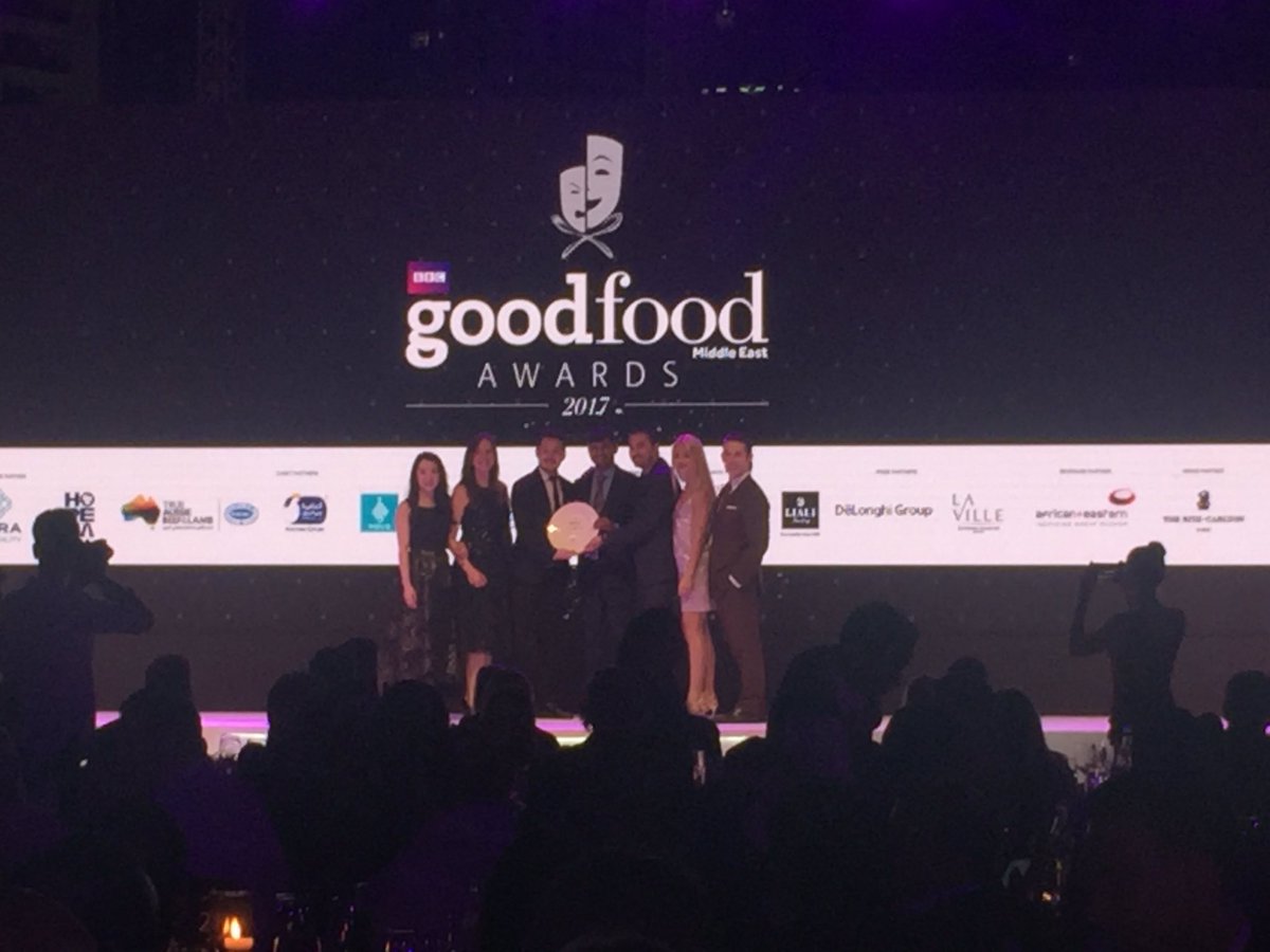 GoodFoodME's tweet photo. Cook Hall @WestinDubaiAHC takes home the trophy for Best Casual #Dining #Restaurant #Dubai β congratulations! #bbcgfmeawards https://t.co/aWCl9C7Qnl
