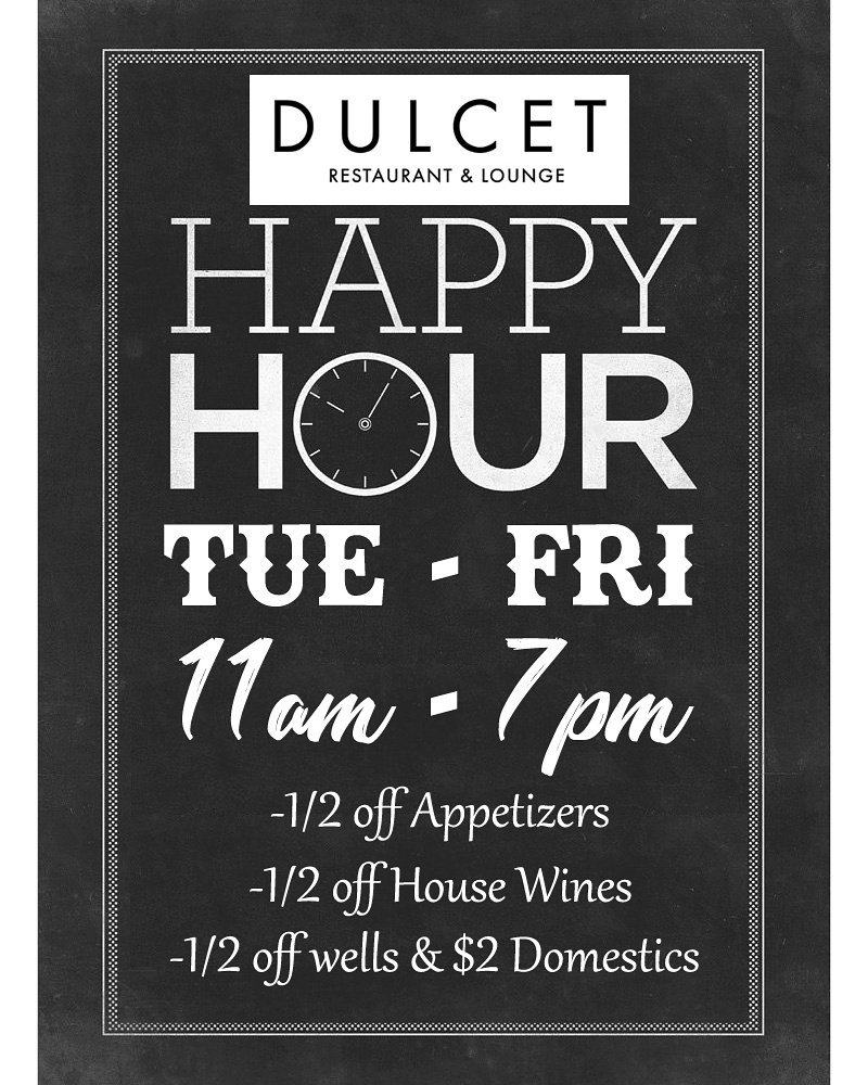 DulcetDining's tweet photo. HAPPY HOUR! Tue-Fri, 11am-7pm $2 Domestics, 1/2 off Apps, 1/2 off House Wines and 1/2 off Wells.
6220 Grand Blvd NPR, FL
#Dulcet #DulcetDining #HappyHour #creativeloafing #bestofthebay #tampafoodies #UnlockTampaBay #visitflorida #Pasco #pinellas #ThingsToDoInTampa #visittampabay https://t.co/DZkNVWNbMG