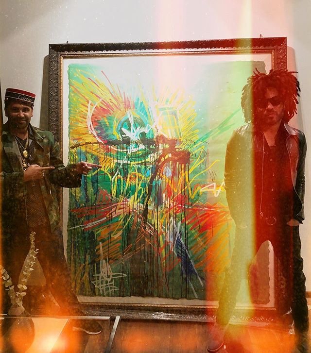 Great way to end the day.With my Man @lennykravitz x @williamsandwilliams x <a href="/kravitz_design/">levente balogh</a> x @lyonsdevelopment x <a href="/newoumarou/">oumarou idrissa</a> BIG LUPExHUERO