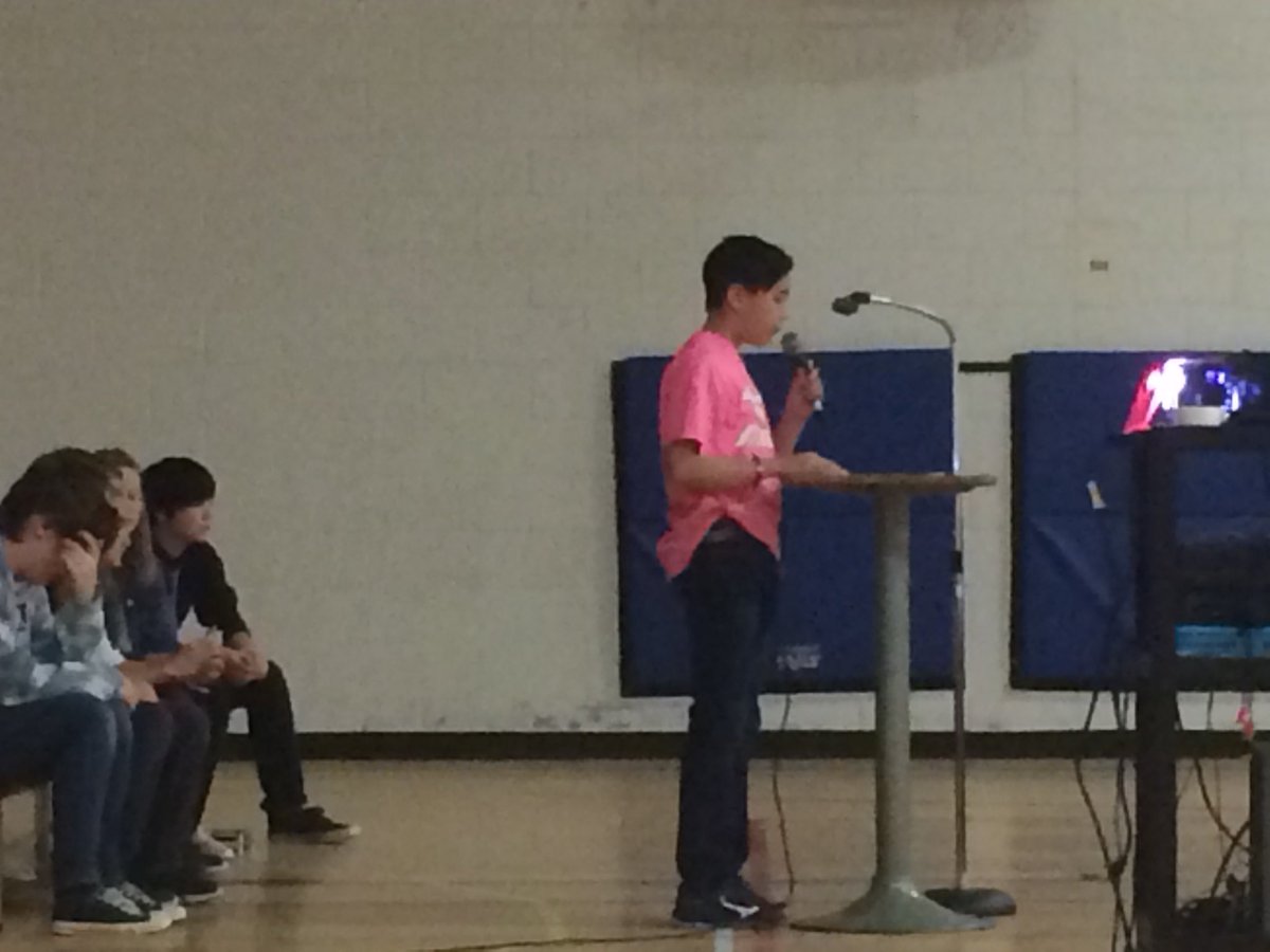 FirebirdNews's tweet photo. Think Pink — #WJFricker Student Parliament lead an assembly for Bullying Awareness Week! https://t.co/ydMtWzpvnS
