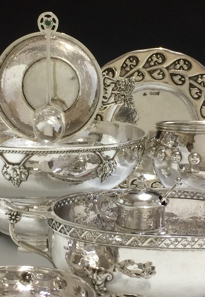 krAntiques's tweet photo. Sneaky peak of some great #aejones #ArtsandCrafts silver on my stand @Antiques4Every1 open tomorrow 11am! https://t.co/6hOW0NMepV