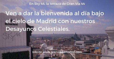 GranVia44's tweet photo. ¡Ya están aquí los #DesayunosCelestiales! 😍😋 #Sky44 #GranVía44 #Madrid #hostal
https://t.co/Rco2lHwhUC https://t.co/w7gTVhsY9r