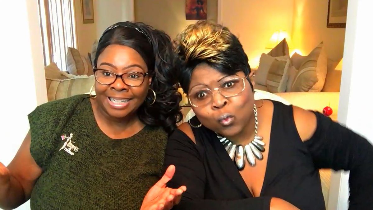 DiamondandSilk's tweet photo. The political streets are talking.  We're hearing  Booker, Hookers and much more. The shoe is about to drop... Tick Tock, let's watch! https://t.co/xxLQu02Vqk