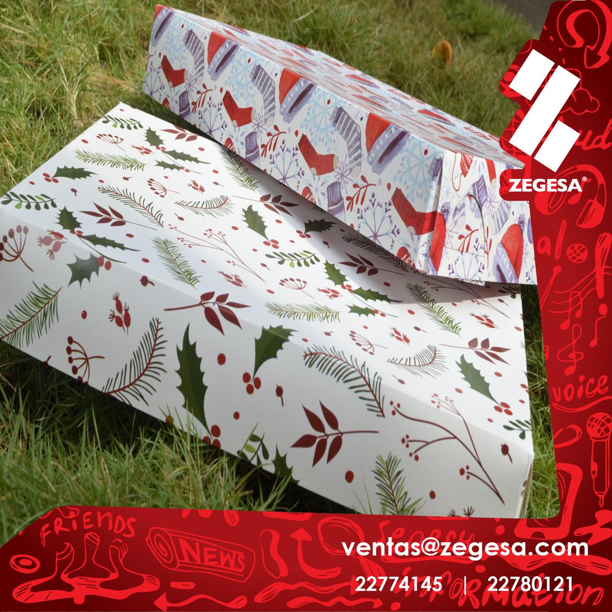 Zegesa's tweet photo. 🎁Consulta por nuestras cajas navideñas, una opción perfecta para empacar las regalías de tus clientes y colaboradores en este fin de año🎇
Contáctanos😎
#Zegesa https://t.co/OtYa1X1yZE