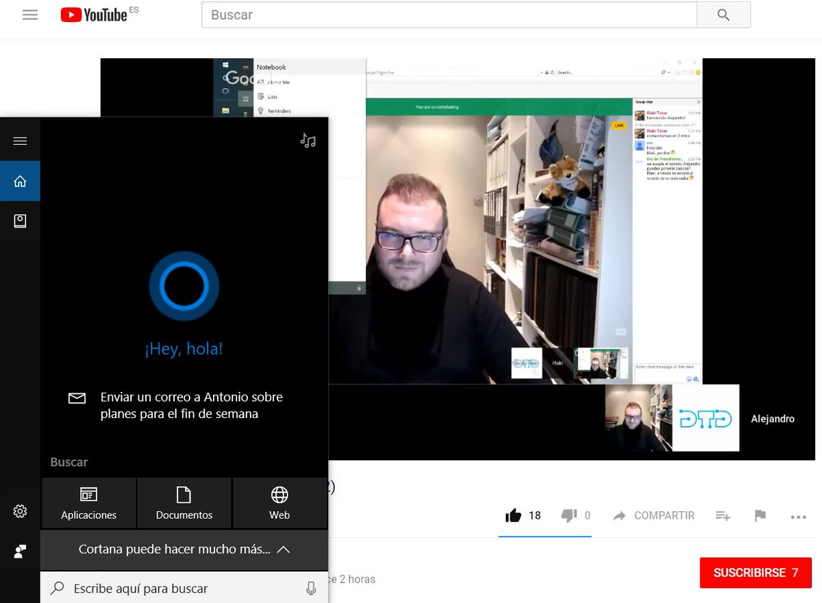 #Cortana de <a href="/MicrosoftES/">Microsoft España</a> es un asistente personal que te ofrece la información que le pides en tiempo real. 
#AI en #DTD17
<a href="/alex_campoy/">Alejandro Campoy</a> +<a href="/seomental/">Iñaki Tovar</a>