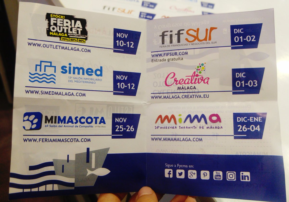 FIFSUR's tweet photo. ¿Habéis visto el atractivo calendario Otoñal 2017 del @Fycma ? https://t.co/VIDoWnZ2HU