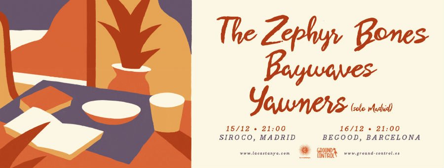 musicazul's tweet photo. [Noticias] @joinBaywaves y @thezephyrbones unen fuerzas para despedir el año en Madrid y Barcelona.

https://t.co/M2Q6h5hwnS

#Baywaves #TheZephyrbones #Yawners https://t.co/CmLhJk33Eh