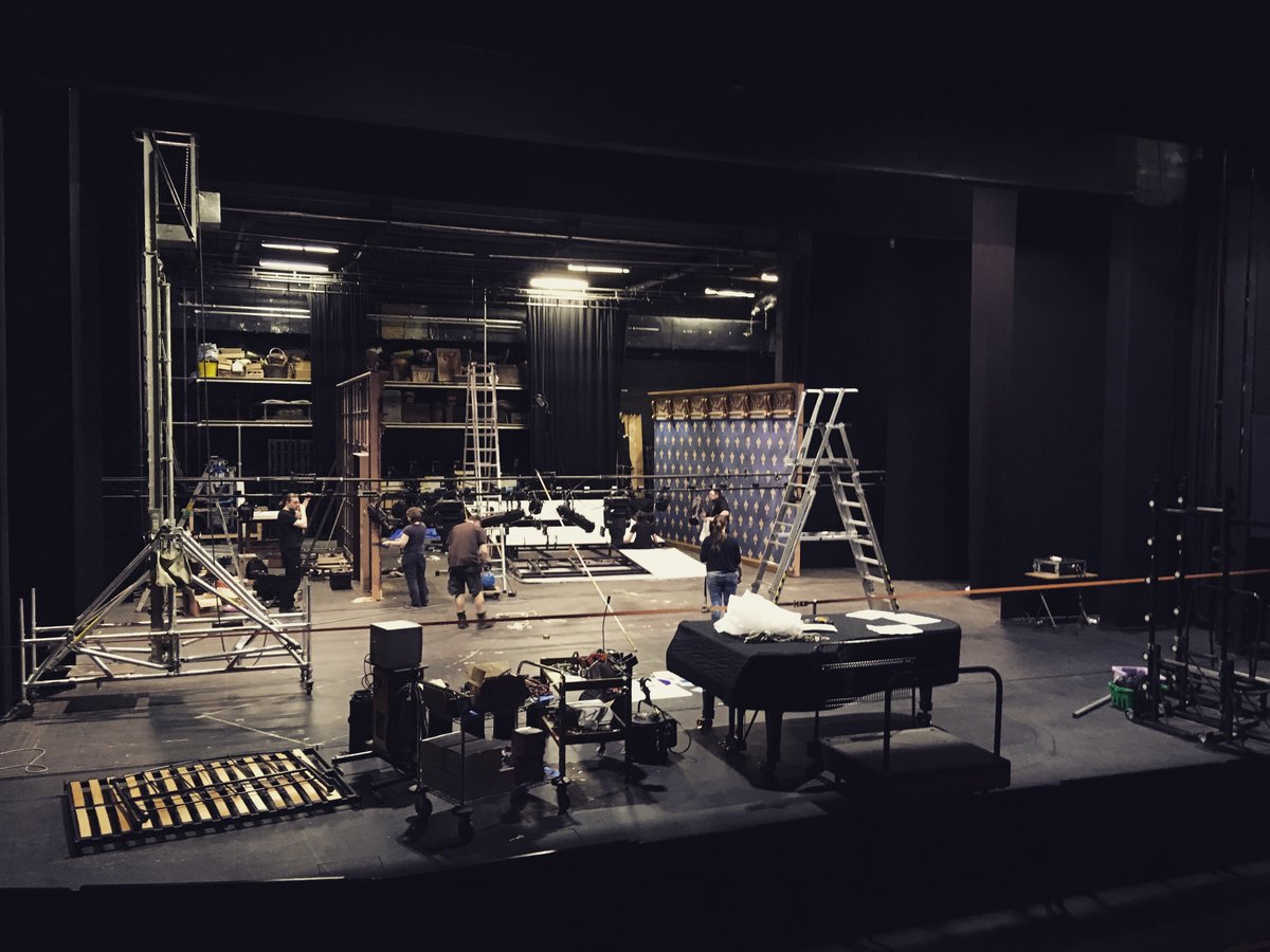 rncmlive's tweet photo. The Cinderella opera stage under construction! Performance season begins 6 December, don't miss out on tickets! 🎶 #cinderella #cendrillon #massenet #opera #rncm #rncmlife https://t.co/3J37dFEzQF