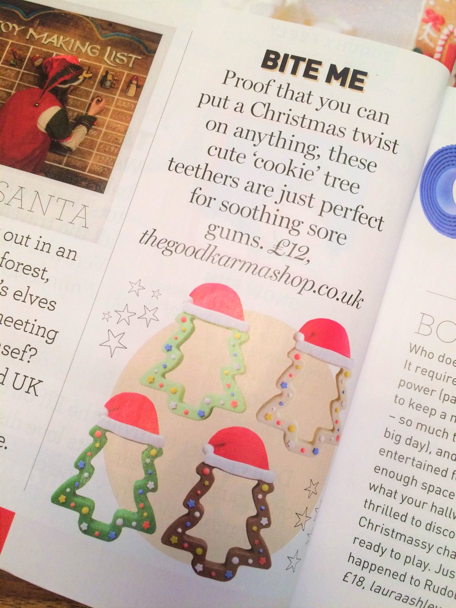 GoodKarmaShopUK's tweet photo. Thank you @GurgleUK ​ for featuring our new "Baby's First Christmas Tree"  #Teether in your Top #ChristmasGiftGuide ! #Babygifts #Christmas2017 https://t.co/qWjh6yKGo7