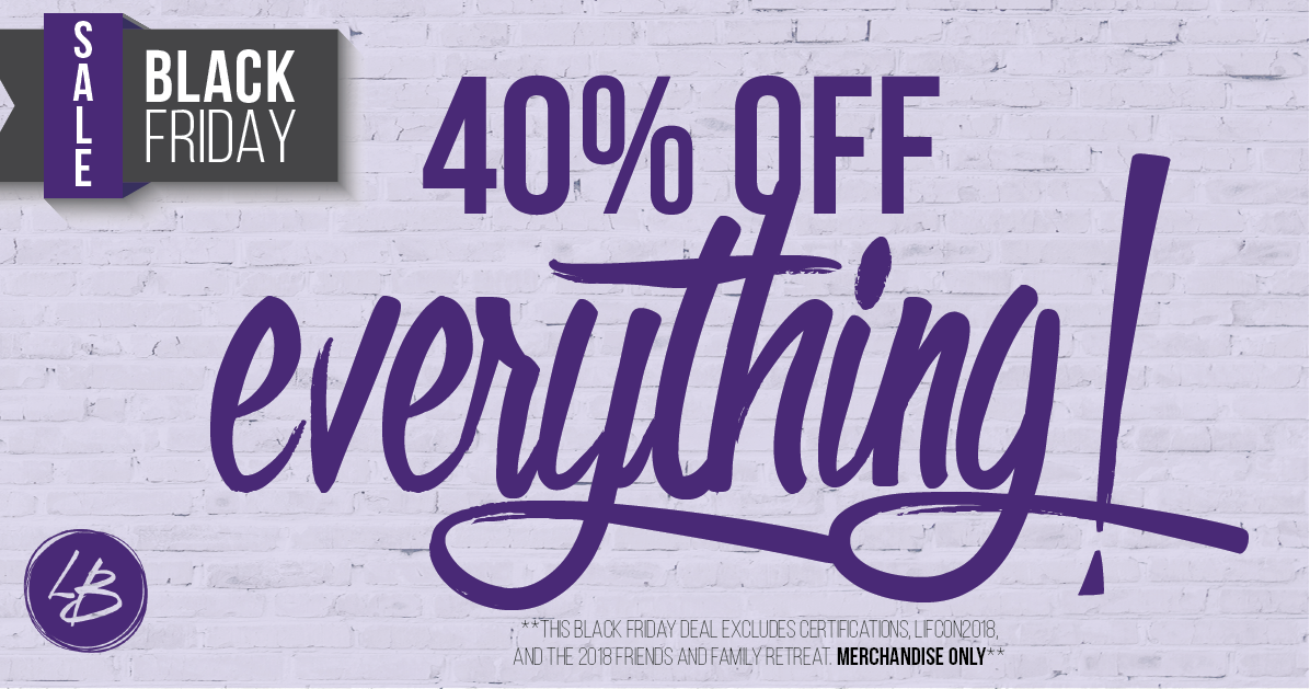 👖👕👚40% off ALL LaBlast merchandise! 👚👕👖

BLACK FRI-YAY! 😀😀

Use code BF40 at checkout. Sale ends Mon, 11/27, @ 11:59 EST
  
--> goo.gl/FjkEbo <--